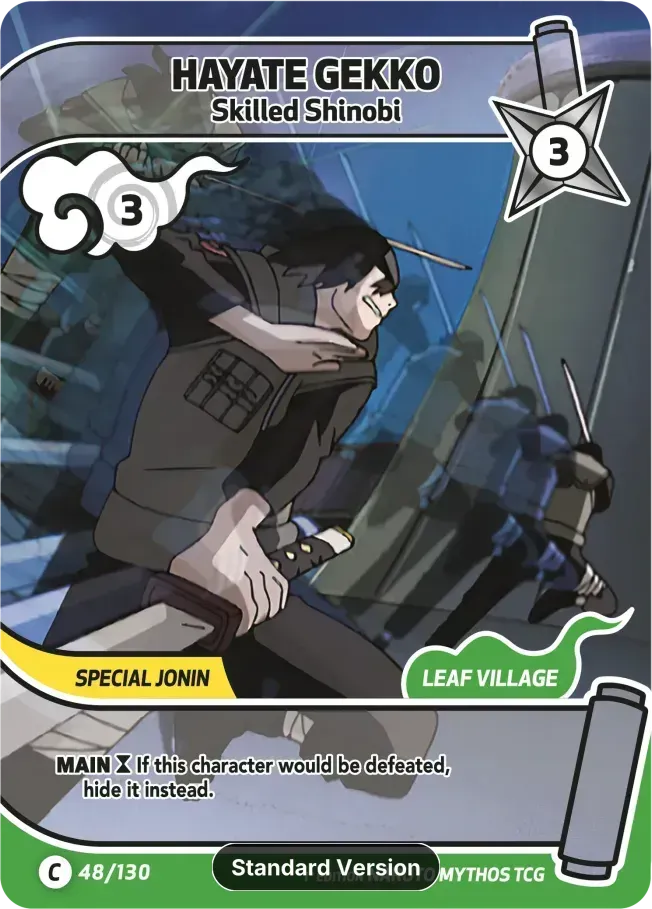Hayate Gekko - Shinobi talentueux — Konoha Shidō — Naruto Mythos TCG