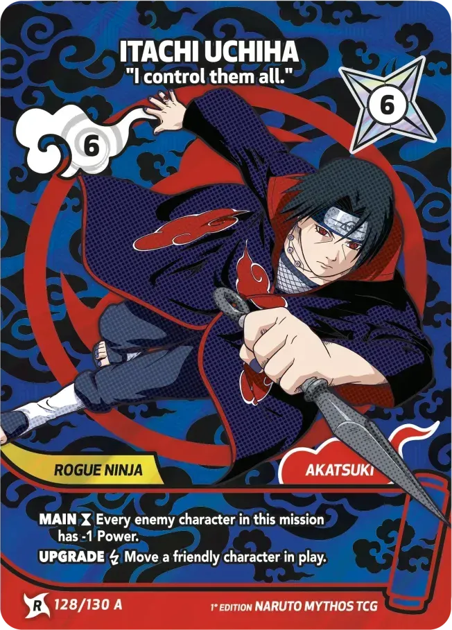 Itachi Uchiha - I control them all. — Konoha Shidō — Naruto Mythos TCG