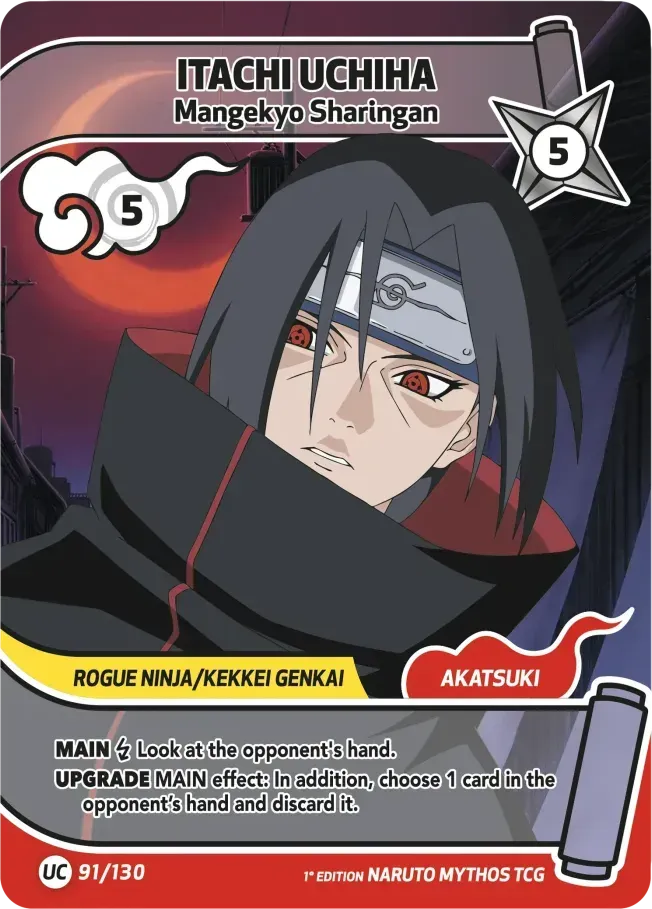 Itachi Uchiha - Mangekyo Sharingan — Konoha Shidō — Naruto Mythos TCG