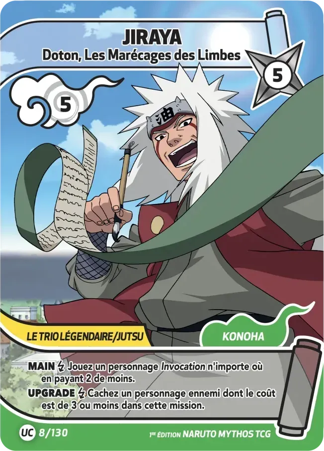 Jiraya - Doton, Les Marécages des Limbes — Konoha Shidō — Naruto Mythos TCG