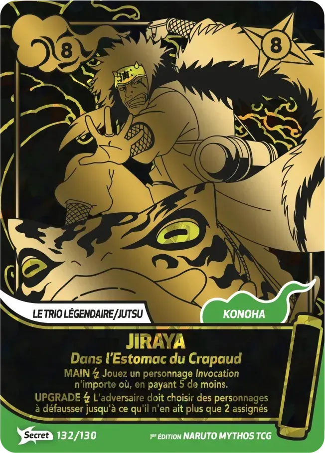 Jiraya - Dans l’Estomac du Crapaud — Konoha Shidō — Naruto Mythos TCG