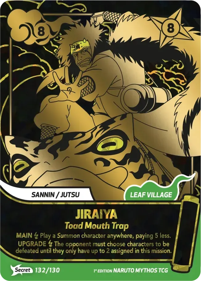 Jiraiya - Toad Mouth Trap from Konoha Shidō - Naruto Mythos TCG
