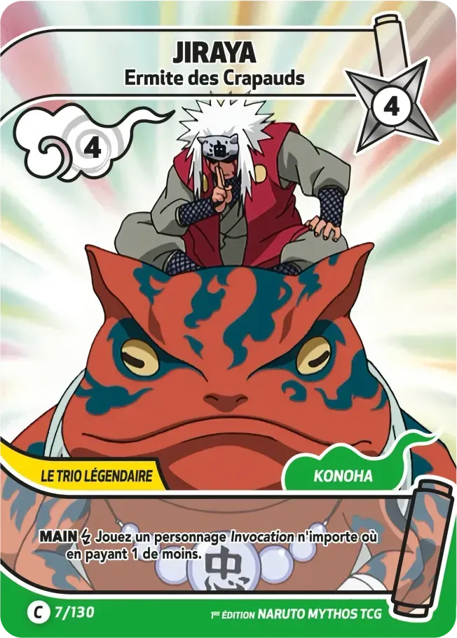Jiraya - Ermite des Crapauds — Konoha Shidō — Naruto Mythos TCG