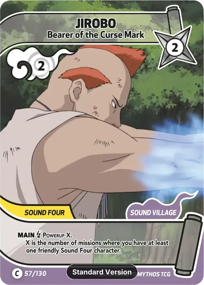 Jirôbô - Porteur de la Marque Maudite — Konoha Shidō — Naruto Mythos TCG