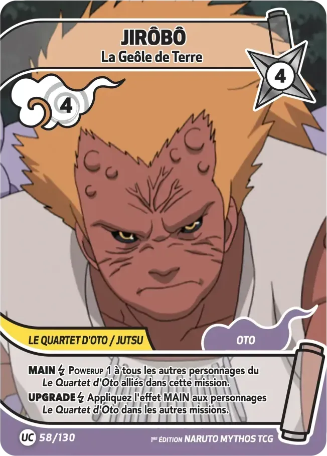 Jirôbô - La Geôle de Terre — Konoha Shidō — Naruto Mythos TCG