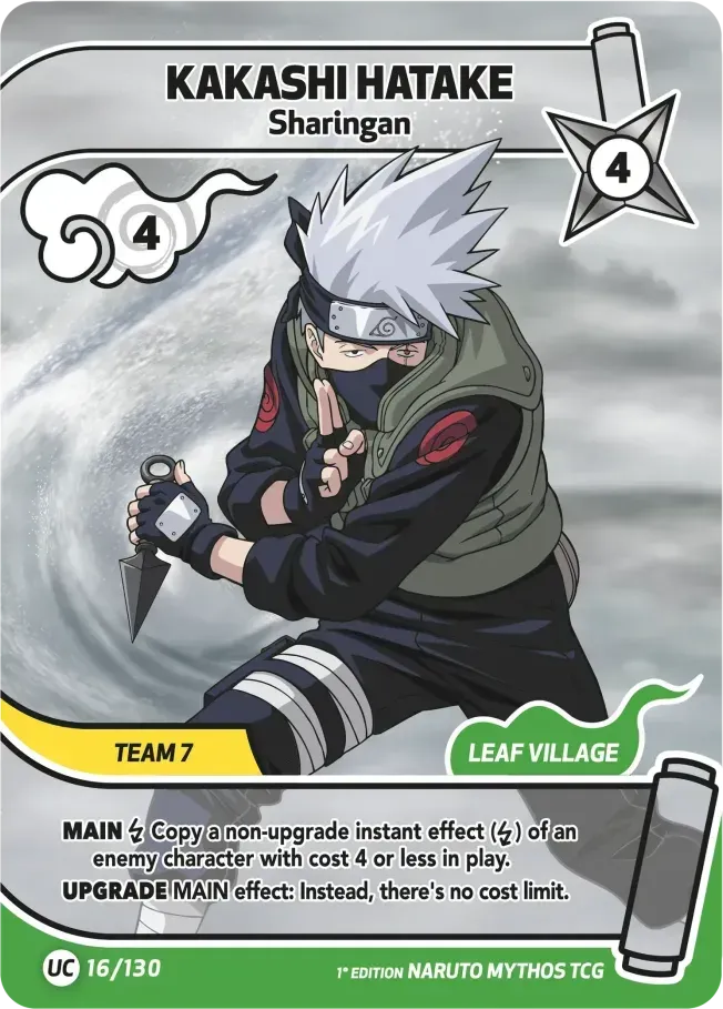 Kakashi Hatake - Sharingan — Konoha Shidō — Naruto Mythos TCG