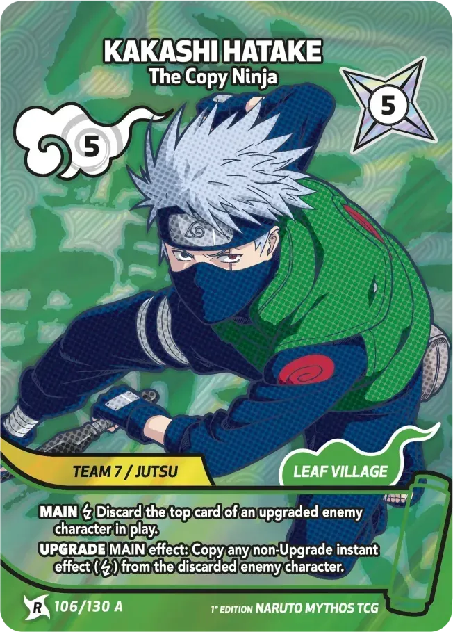 Kakashi Hatake - Le Ninja Copieur — Konoha Shidō — Naruto Mythos TCG