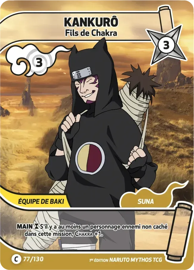 Kankurô - Fils de Chakra — Konoha Shidō — Naruto Mythos TCG