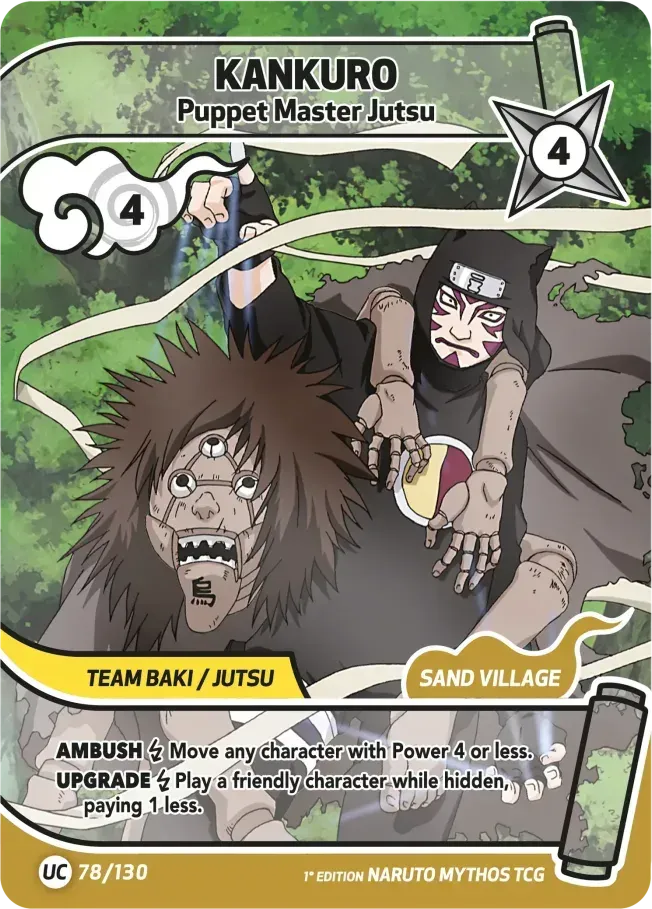 Kankurô - Technique de Marionnettiste — Konoha Shidō — Naruto Mythos TCG