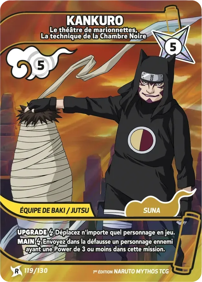 Kankurô - Le théâtre de marionnettes, La technique de la Chambre Noire — Konoha Shidō — Naruto Mythos TCG