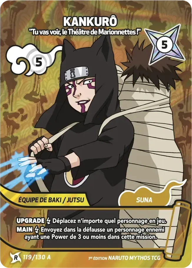 Kankurô - Tu vas voir, le Théâtre de Marionnettes ! — Konoha Shidō — Naruto Mythos TCG