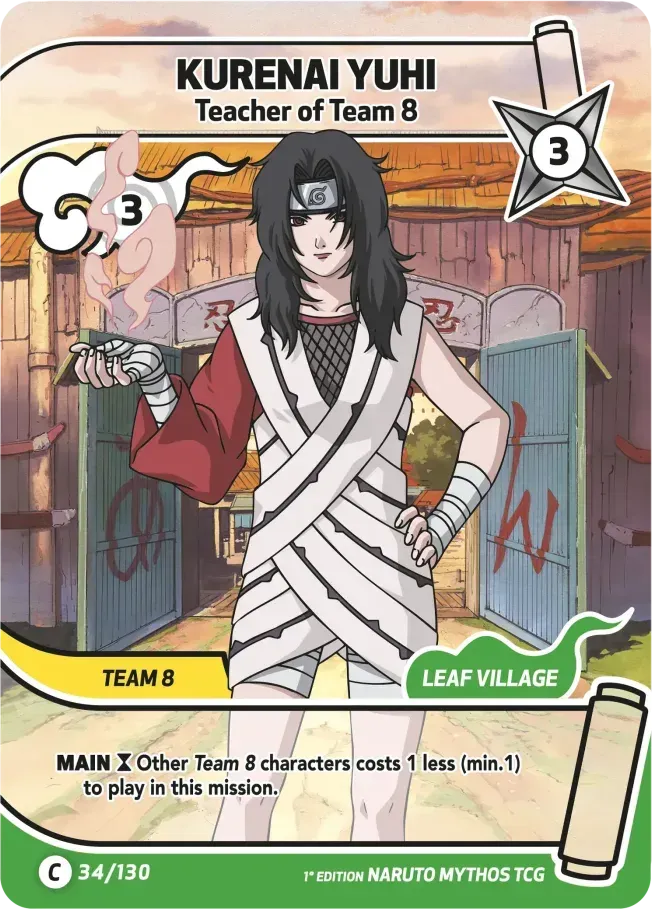 Kurenai Yuhi - Teacher of Team 8 — Konoha Shidō — Naruto Mythos TCG