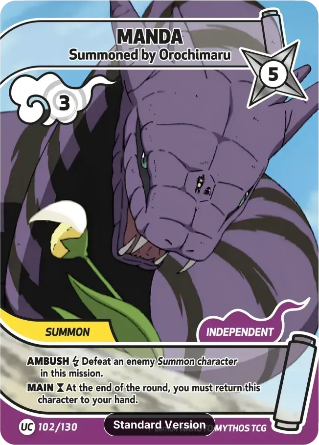 Manda - Invoqué par Orochimaru — Konoha Shidō — Naruto Mythos TCG