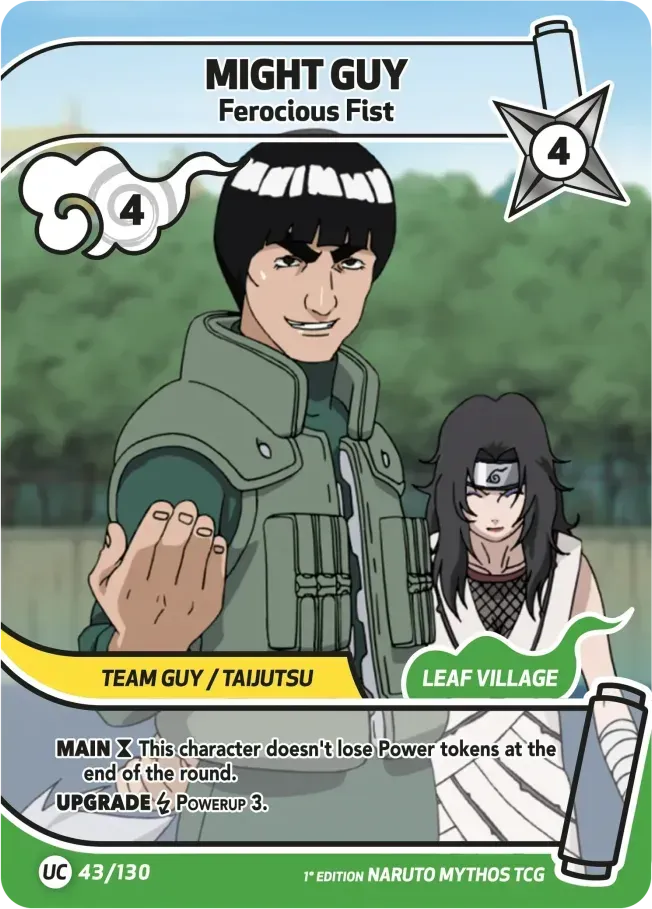 Gaï Maito - Poing Fort — Konoha Shidō — Naruto Mythos TCG