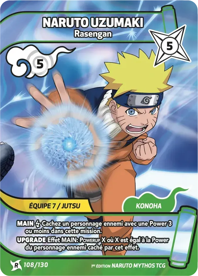 Naruto Uzumaki - Rasengan — Konoha Shidō — Naruto Mythos TCG