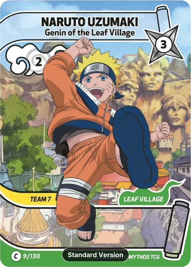 Naruto Uzumaki - Genin of the Leaf Village from Konoha Shidō - Naruto Mythos TCG