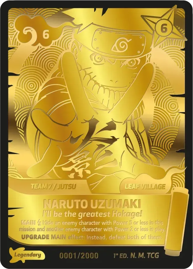 Naruto Uzumaki - I'll be the greatest Hokage from Konoha Shidō - Naruto Mythos TCG