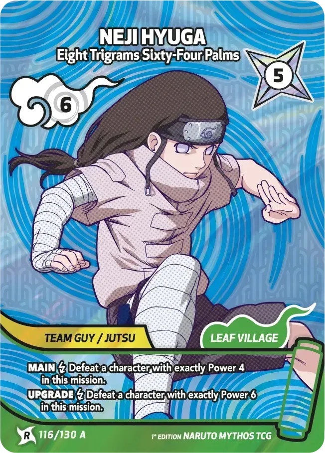 Neji Hyûga - Les 64 Poings du Hakke — Konoha Shidō — Naruto Mythos TCG