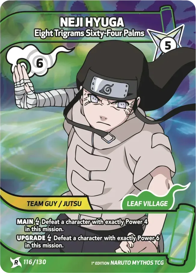 Neji Hyuga - Eight Trigrams Sixty-Four Palms — Konoha Shidō — Naruto Mythos TCG