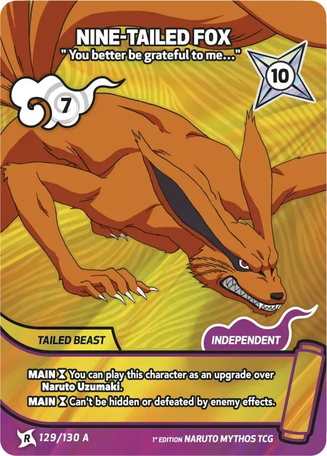 Nine-Tailed Fox - You better be grateful to me… — Konoha Shidō — Naruto Mythos TCG