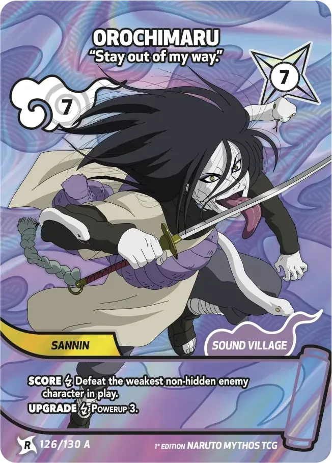 Orochimaru - “Stay out of my way.” — Konoha Shidō — Naruto Mythos TCG
