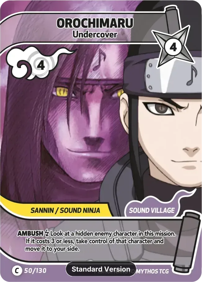 Orochimaru - Undercover from Konoha Shidō - Naruto Mythos TCG