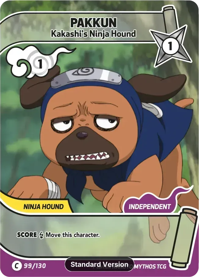 Pakkun - Kakashi's Ninja Hound — Konoha Shidō — Naruto Mythos TCG