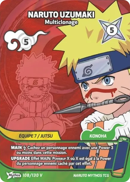 Naruto Uzumaki - Multiclonage — Konoha Shidō Promos (2nd Edition) — Naruto Mythos TCG