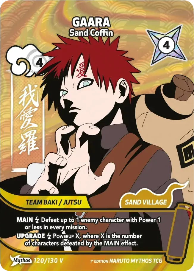 Gaara - Sand Coffin — Konoha Shidō Promos — Naruto Mythos TCG