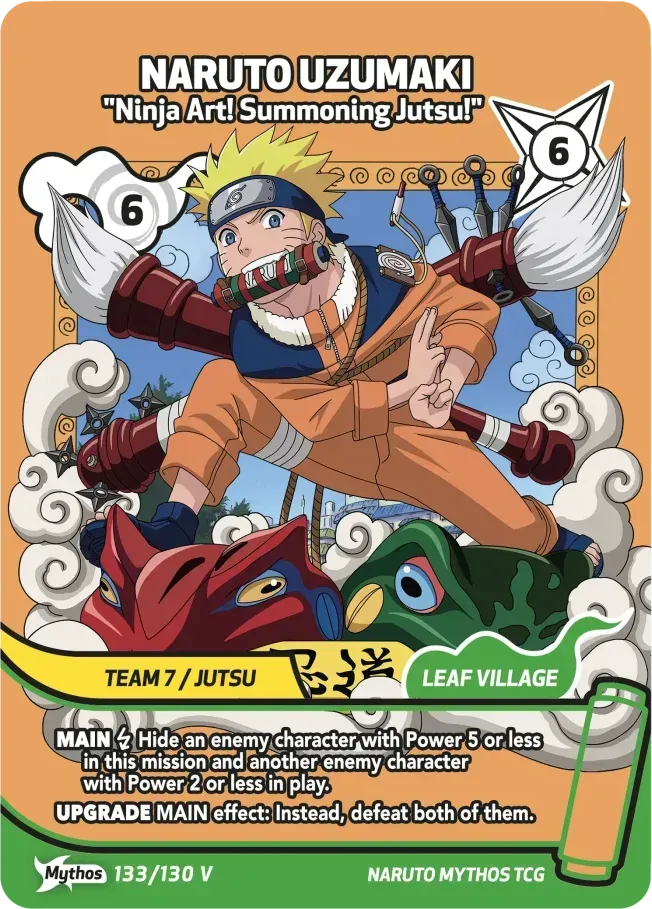 Naruto Uzumaki - Ninja Art! Summoning Jutsu! — Konoha Shidō Promos — Naruto Mythos TCG