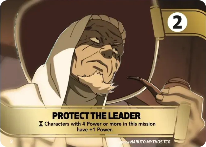 Protect the Leader — Konoha Shidō — Naruto Mythos TCG