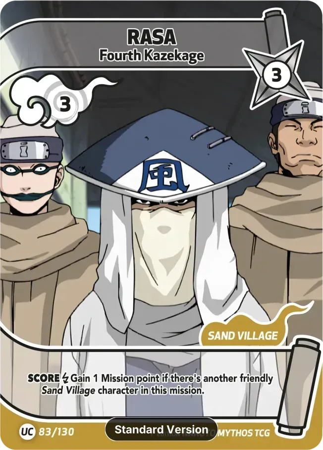 Rasa - Fourth Kazekage — Konoha Shidō — Naruto Mythos TCG