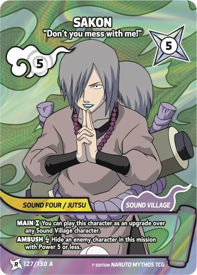 Sakon - Vous allez me le payer ! — Konoha Shidō — Naruto Mythos TCG
