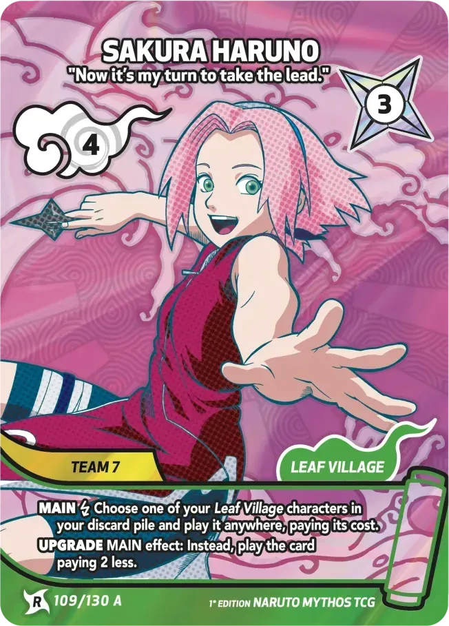 Sakura Haruno - Cette fois c'est à moi de jouer ! — Konoha Shidō — Naruto Mythos TCG