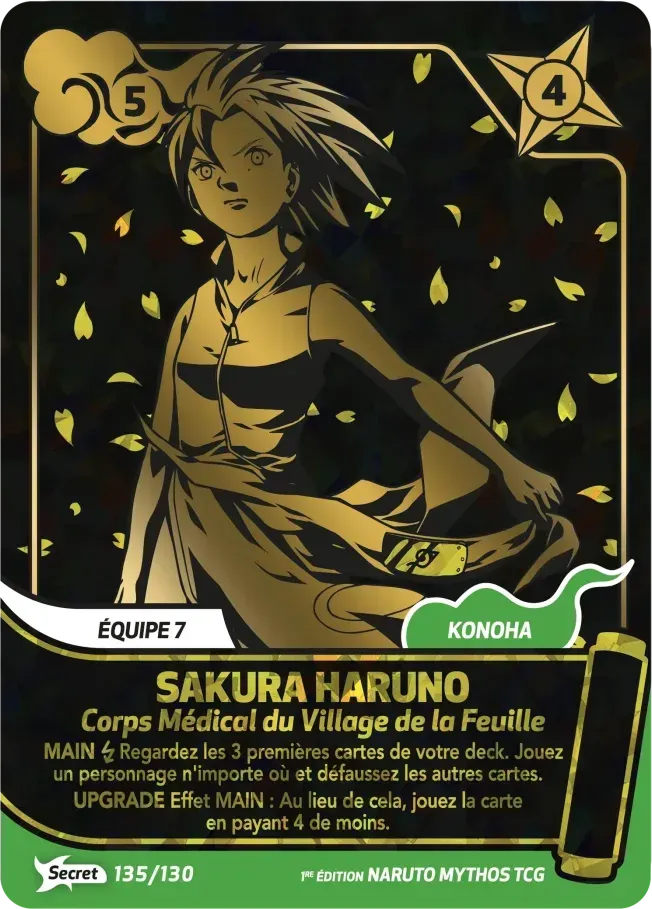 Sakura Haruno - Corps Médical du Village de la Feuille — Konoha Shidō — Naruto Mythos TCG