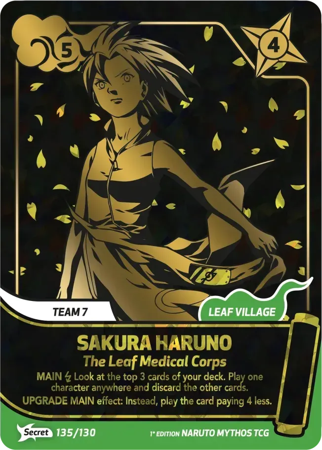 Sakura Haruno - The Leaf Medical Corps — Konoha Shidō — Naruto Mythos TCG