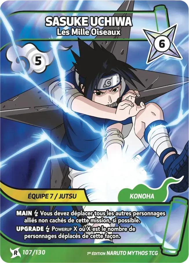 Sasuke Uchiwa - Les Mille Oiseaux — Konoha Shidō — Naruto Mythos TCG