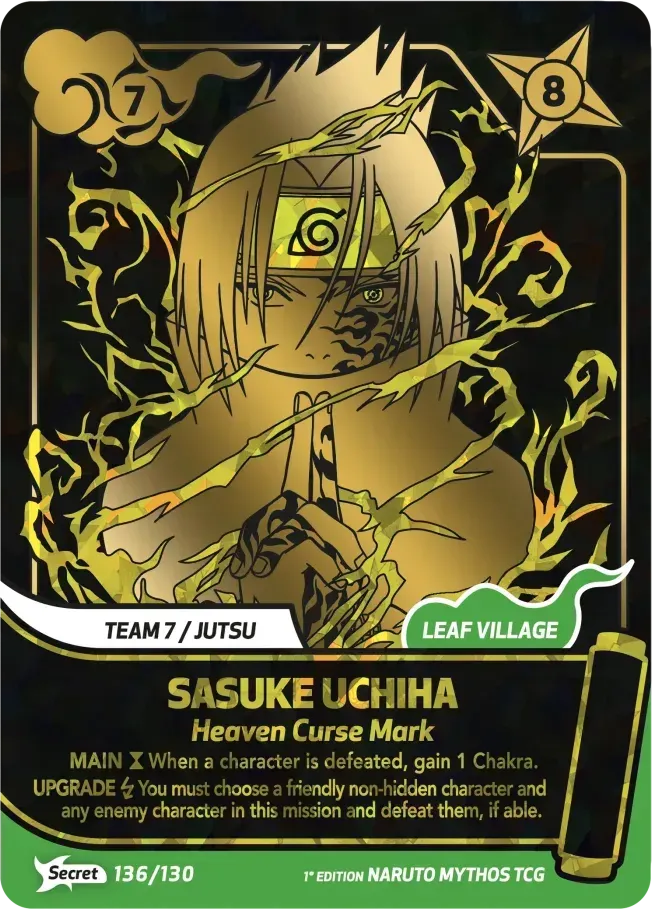 Sasuke Uchiha - Heaven Curse Mark — Konoha Shidō — Naruto Mythos TCG