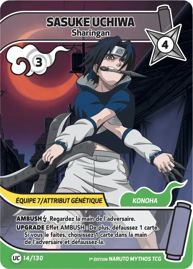 Sasuke Uchiwa - Sharingan — Konoha Shidō — Naruto Mythos TCG