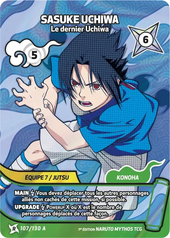 Sasuke Uchiwa - Le dernier Uchiwa — Konoha Shidō — Naruto Mythos TCG