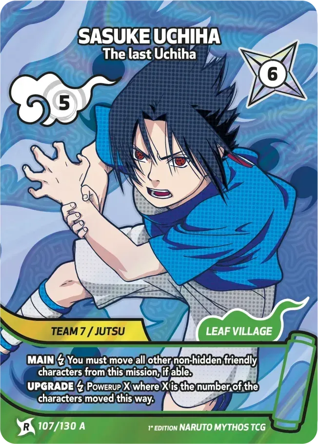 Sasuke Uchiha - The last Uchiha — Konoha Shidō — Naruto Mythos TCG