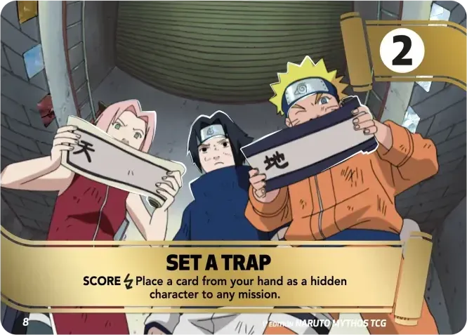 Set a trap — Konoha Shidō — Naruto Mythos TCG