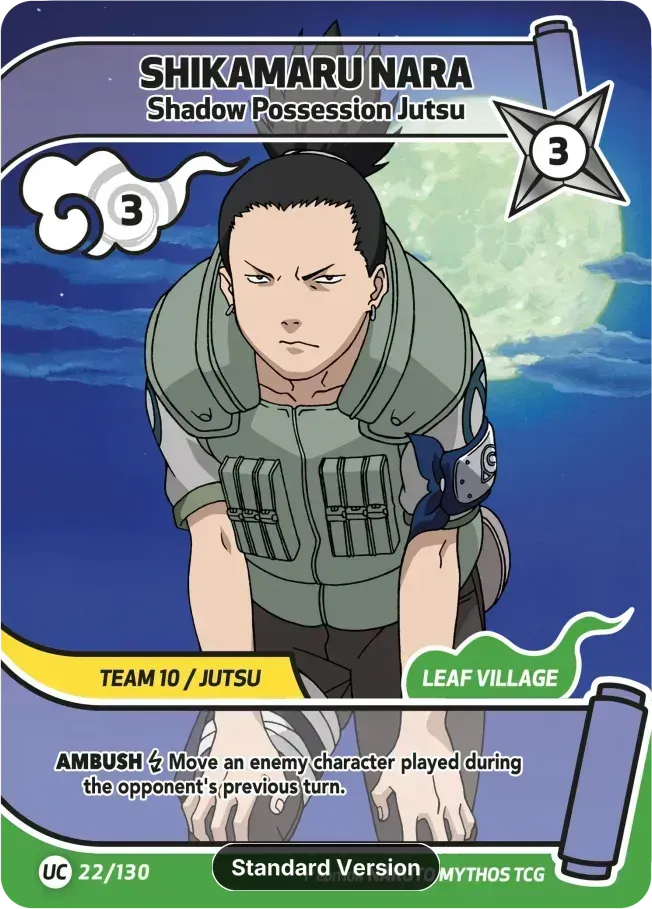 Shikamaru Nara - Manipulation des Ombres — Konoha Shidō — Naruto Mythos TCG