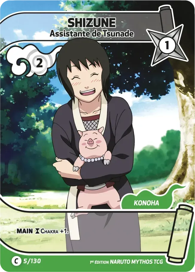 Shizune - Assistante de Tsunade — Konoha Shidō — Naruto Mythos TCG