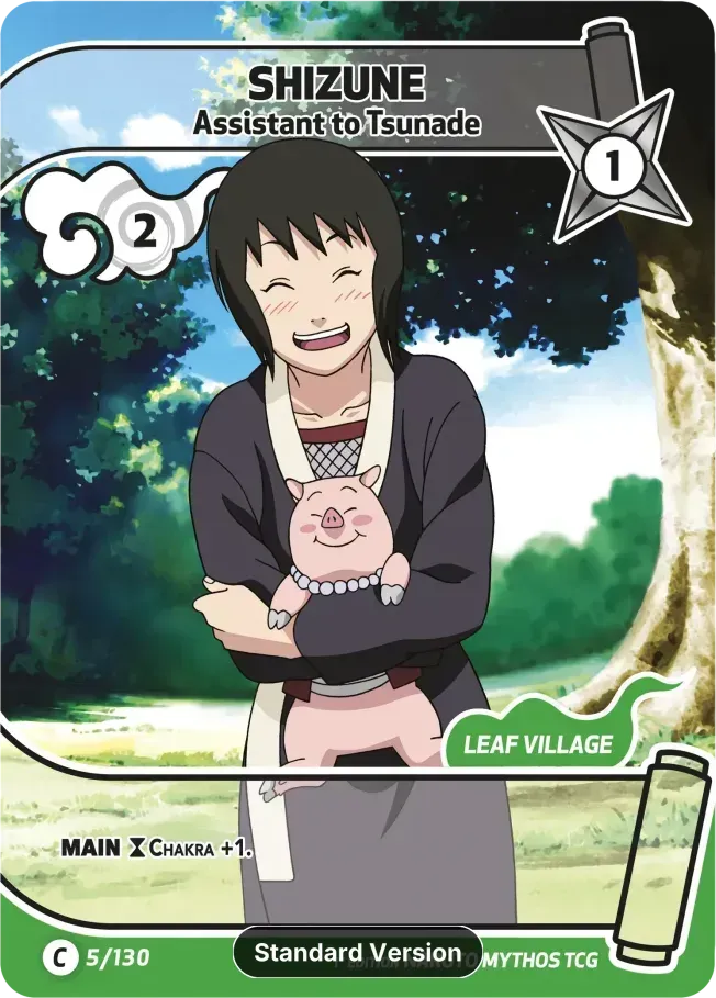 Shizune - Assistant to Tsunade from Konoha Shidō - Naruto Mythos TCG