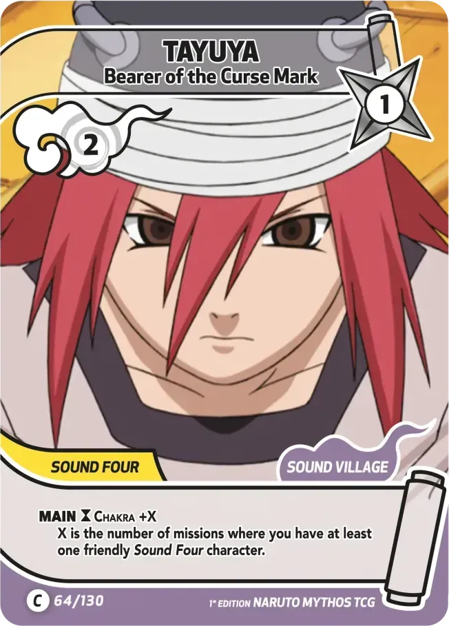 Tayuya - Porteur de la Marque Maudite — Konoha Shidō — Naruto Mythos TCG