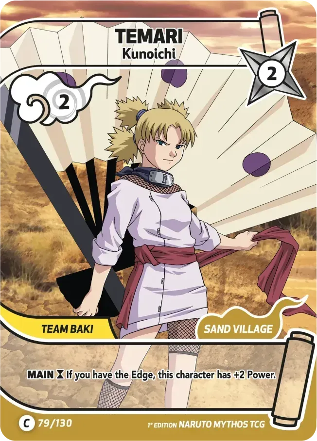 Temari - Kunoichi — Konoha Shidō — Naruto Mythos TCG