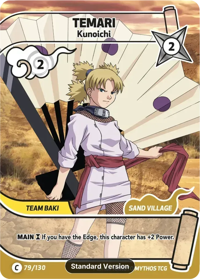 Temari - Kunoichi — Konoha Shidō — Naruto Mythos TCG