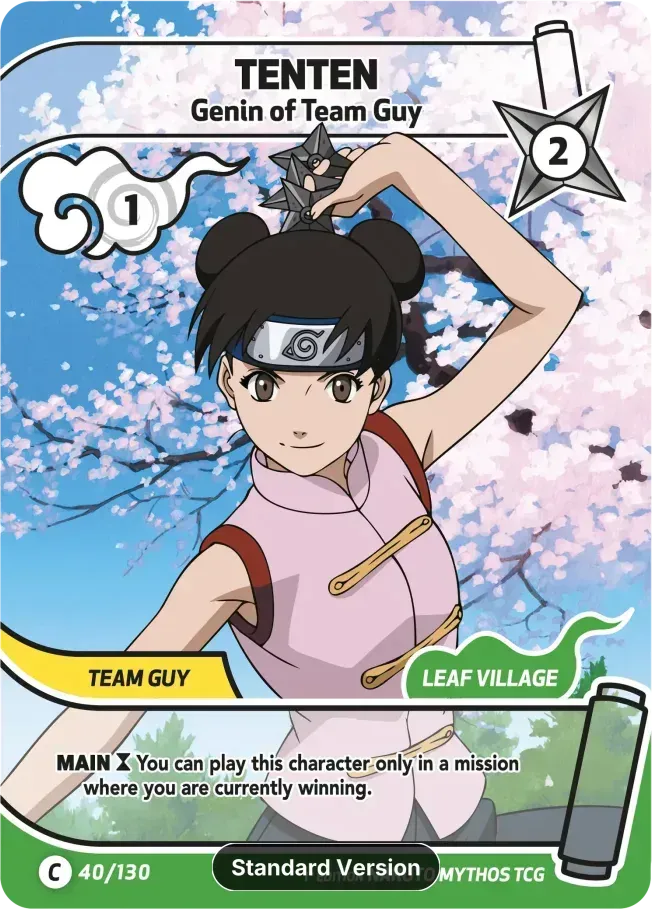 Tenten - Genin de l'Équipe Gaï — Konoha Shidō — Naruto Mythos TCG