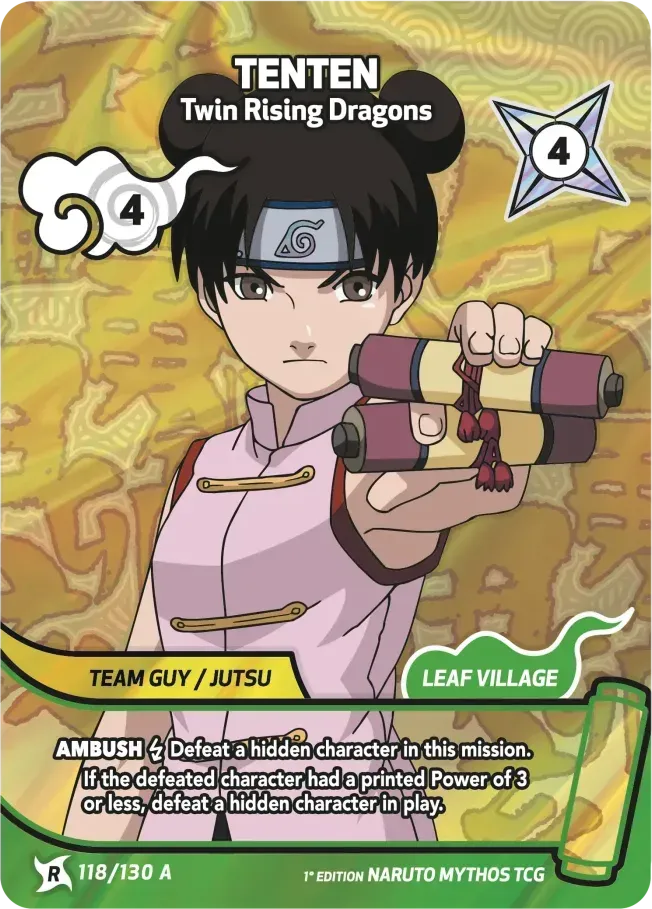 Tenten - Twin Rising Dragons — Konoha Shidō — Naruto Mythos TCG